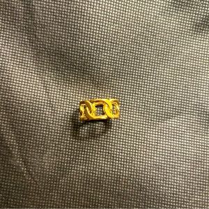 Gold tone chain link ring l Charles & Keith Gabine l Size S-M